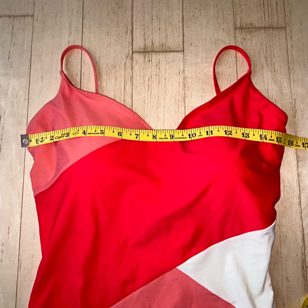 Summersalt The Marina Colorblock Grapefruit & Coral One-Piece Swimsuit 12 NWOT - Picture 5 of 13
